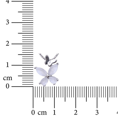 Butterfly Petal 925 Sterling Silver Necklace