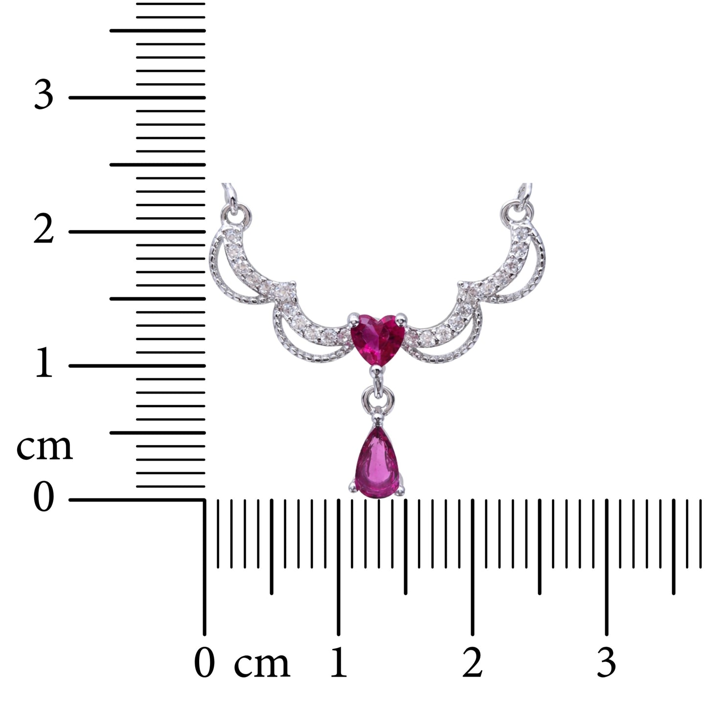 Seraphina Emerald Drop 925 Sterling Silver Necklace