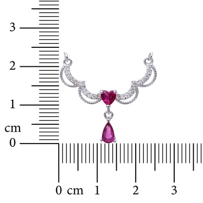 Seraphina Emerald Drop 925 Sterling Silver Necklace