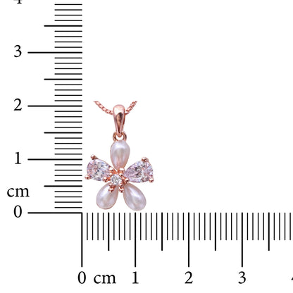 Moonpetal Charm 925 Sterling Silver Necklace