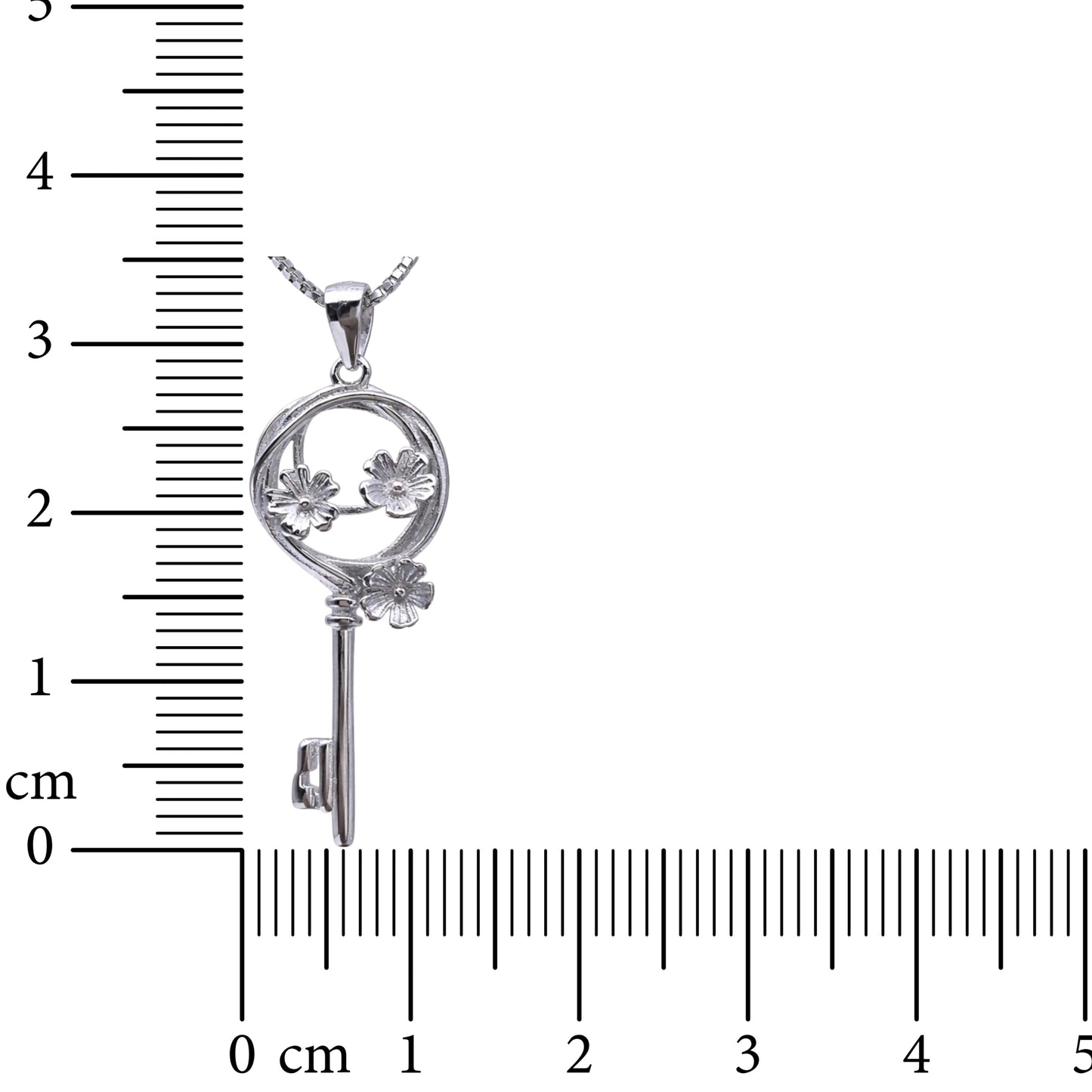 Whisper Key 925 Sterling Silver Necklace