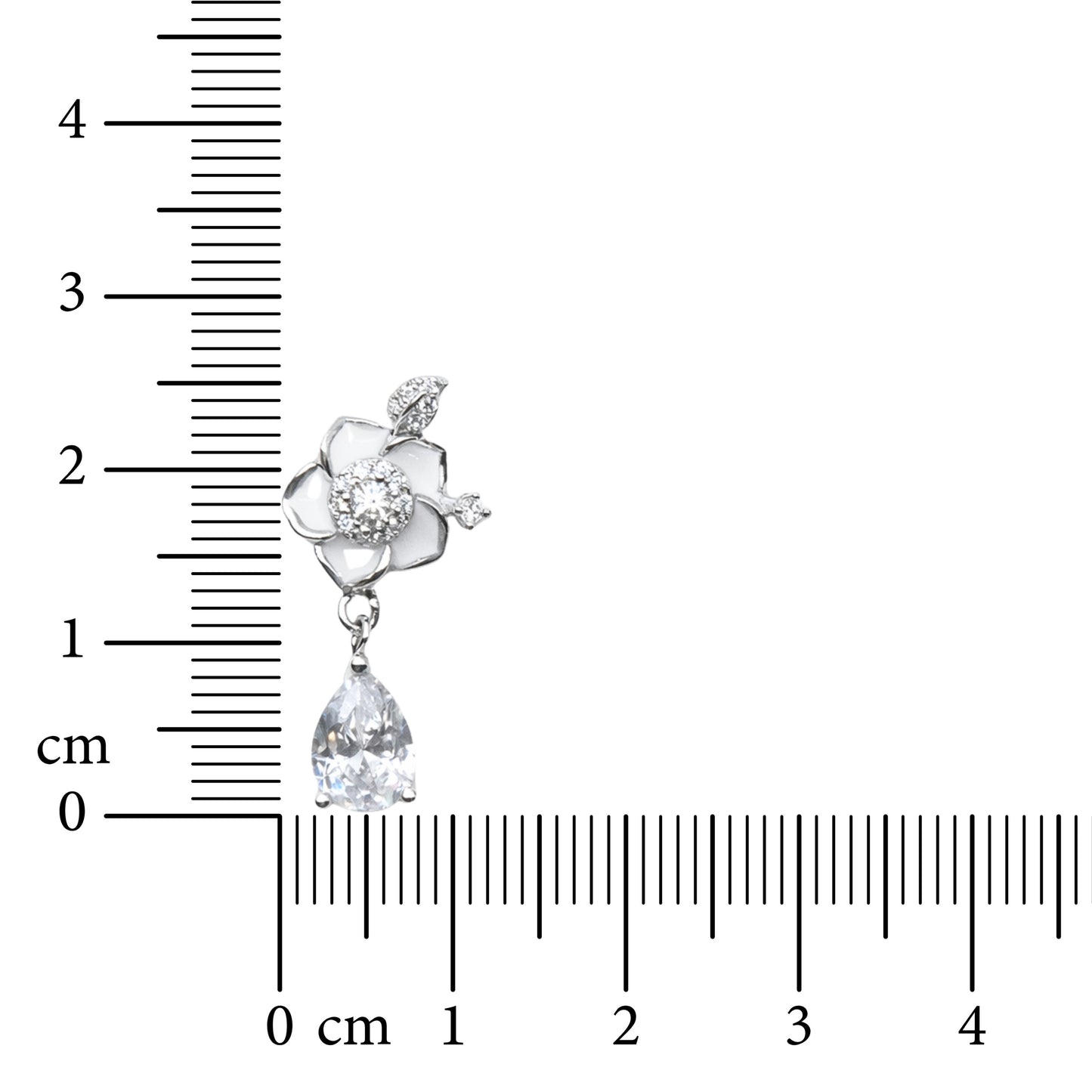 Crystal Bloom 925 Sterling Silver Earrings