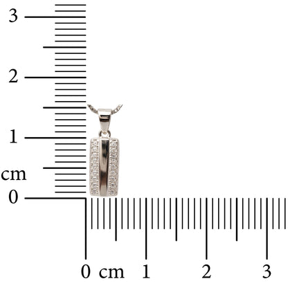 Silver Column 925 Sterling Silver Necklace
