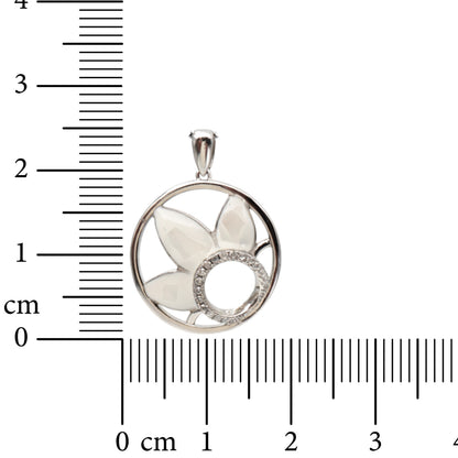 Orbit Leaf 925 Sterling Silver Necklace