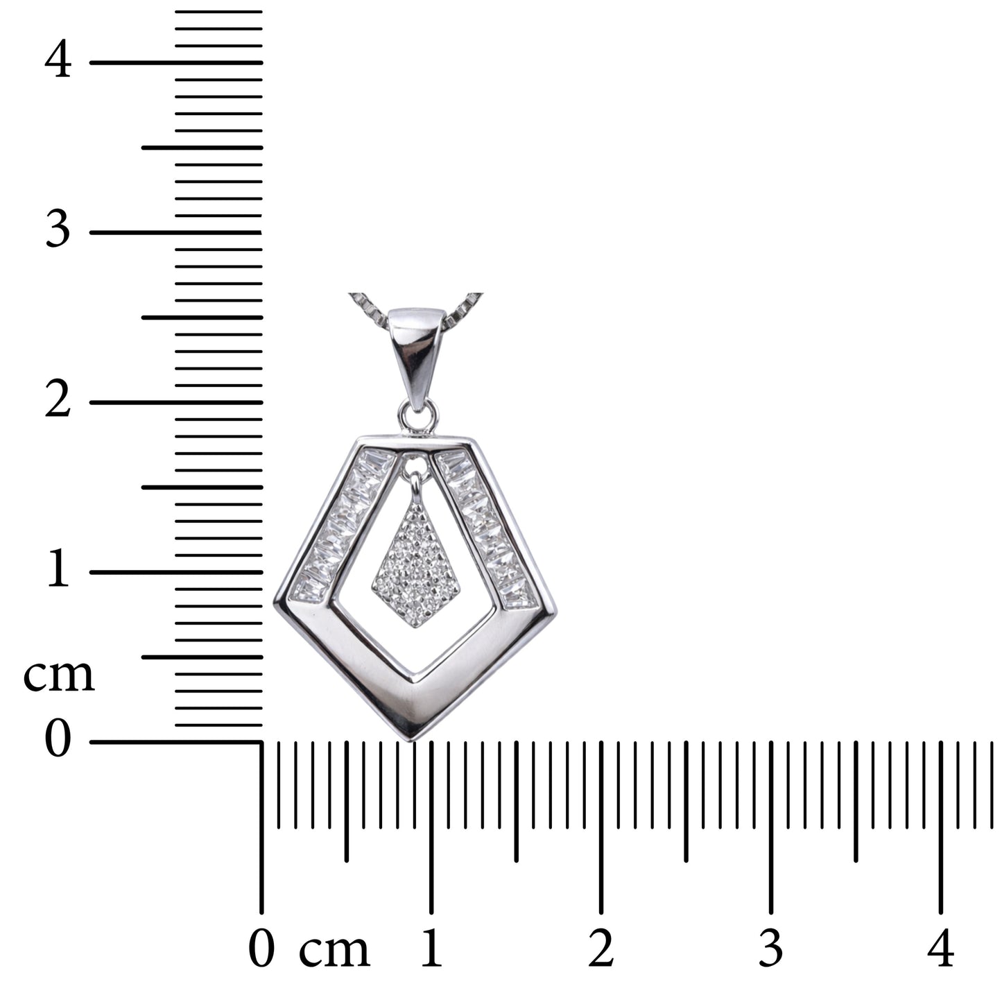 Lustre Frame 925 Sterling Silver Necklace