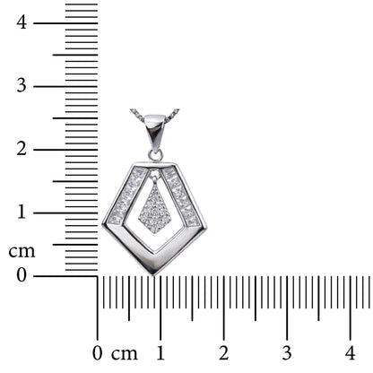 Lustre Frame 925 Sterling Silver Necklace