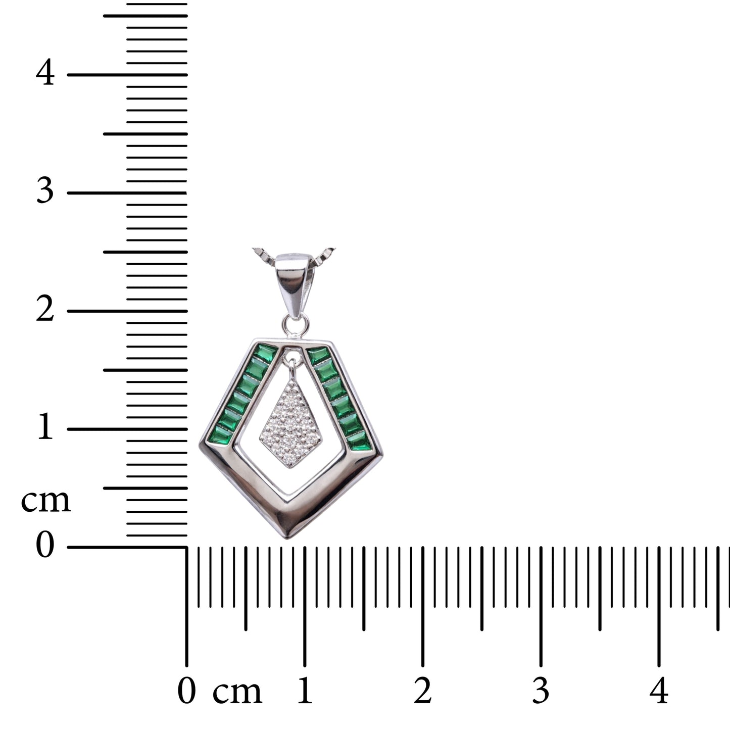 Lustre Frame 925 Sterling Silver Necklace