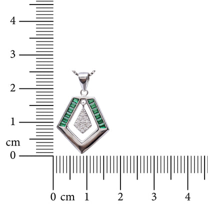 Lustre Frame 925 Sterling Silver Necklace