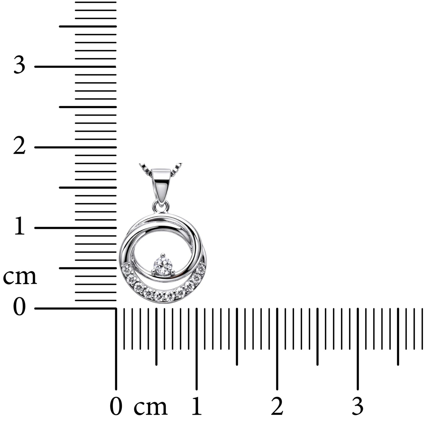 Lunar Loop 925 Sterling Silver Necklace