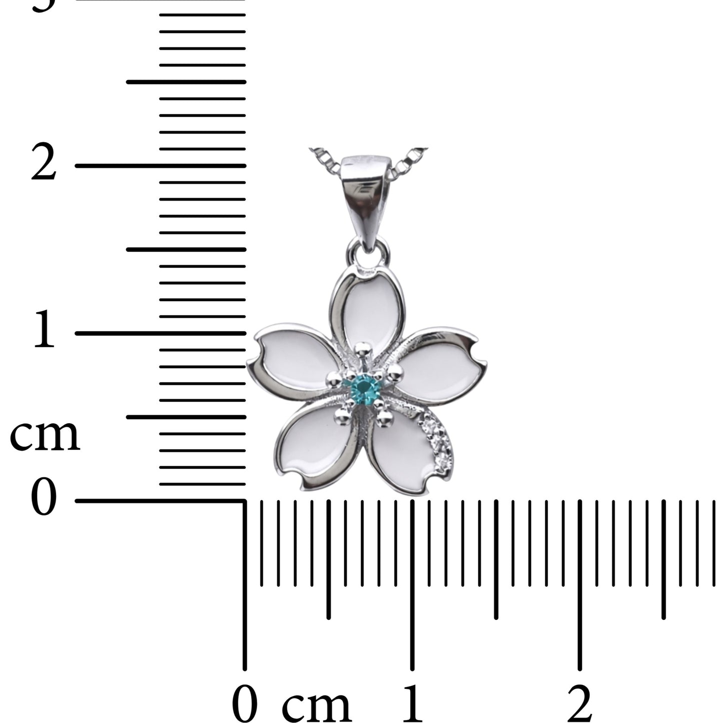 Frost Petal 925 Sterling Silver Necklace