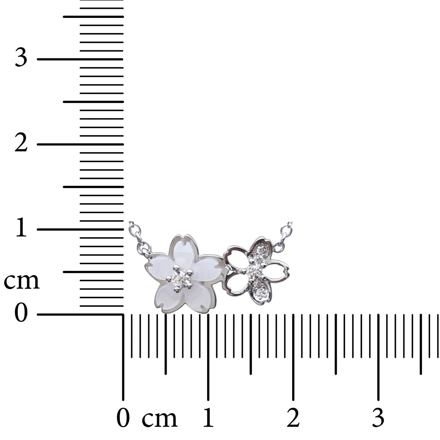 Twin Bloom 925 Sterling Silver Necklace