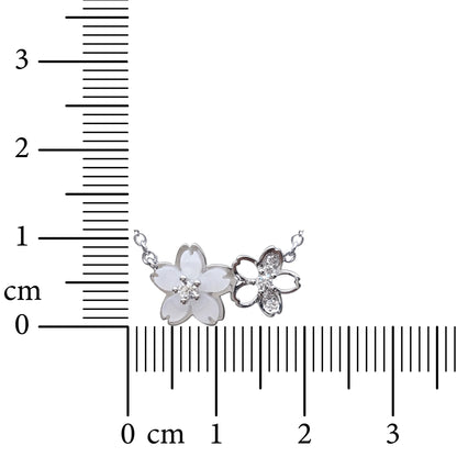Twin Bloom 925 Sterling Silver Necklace