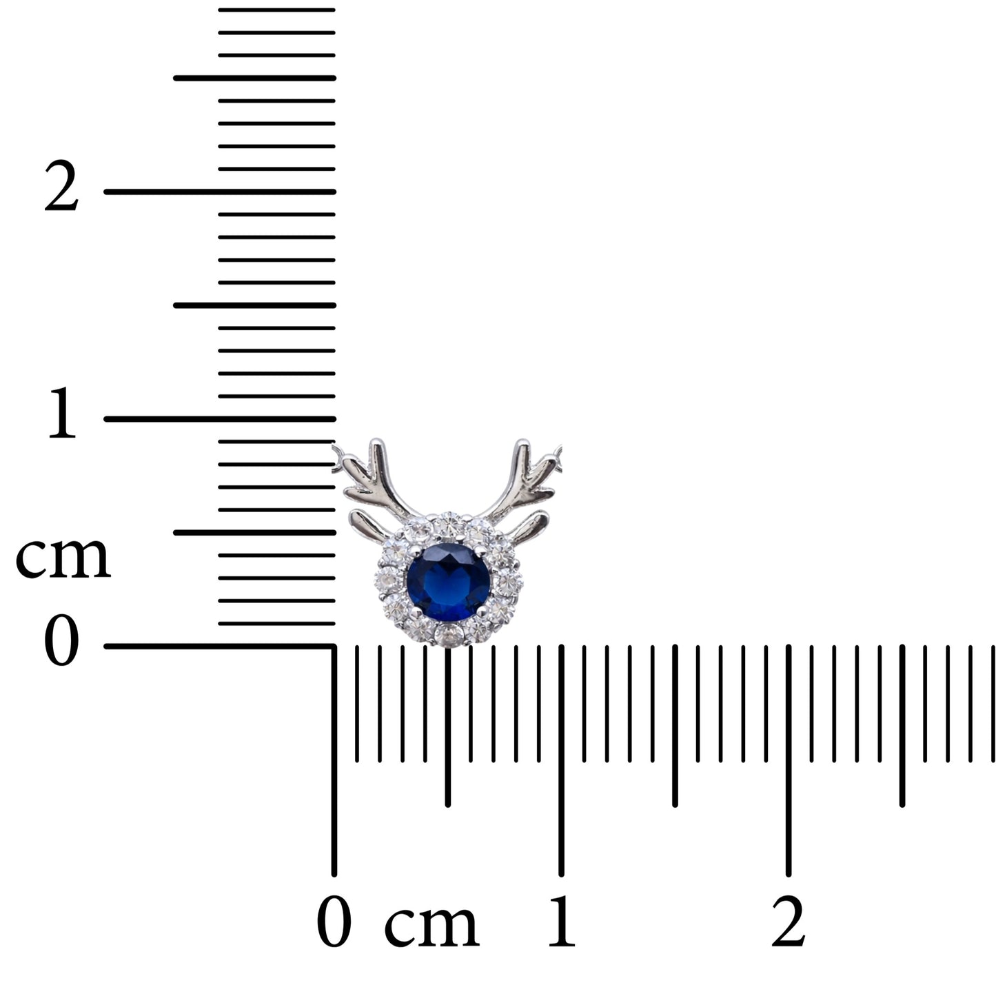 Midnight Antler 925 Sterling Silver Necklace