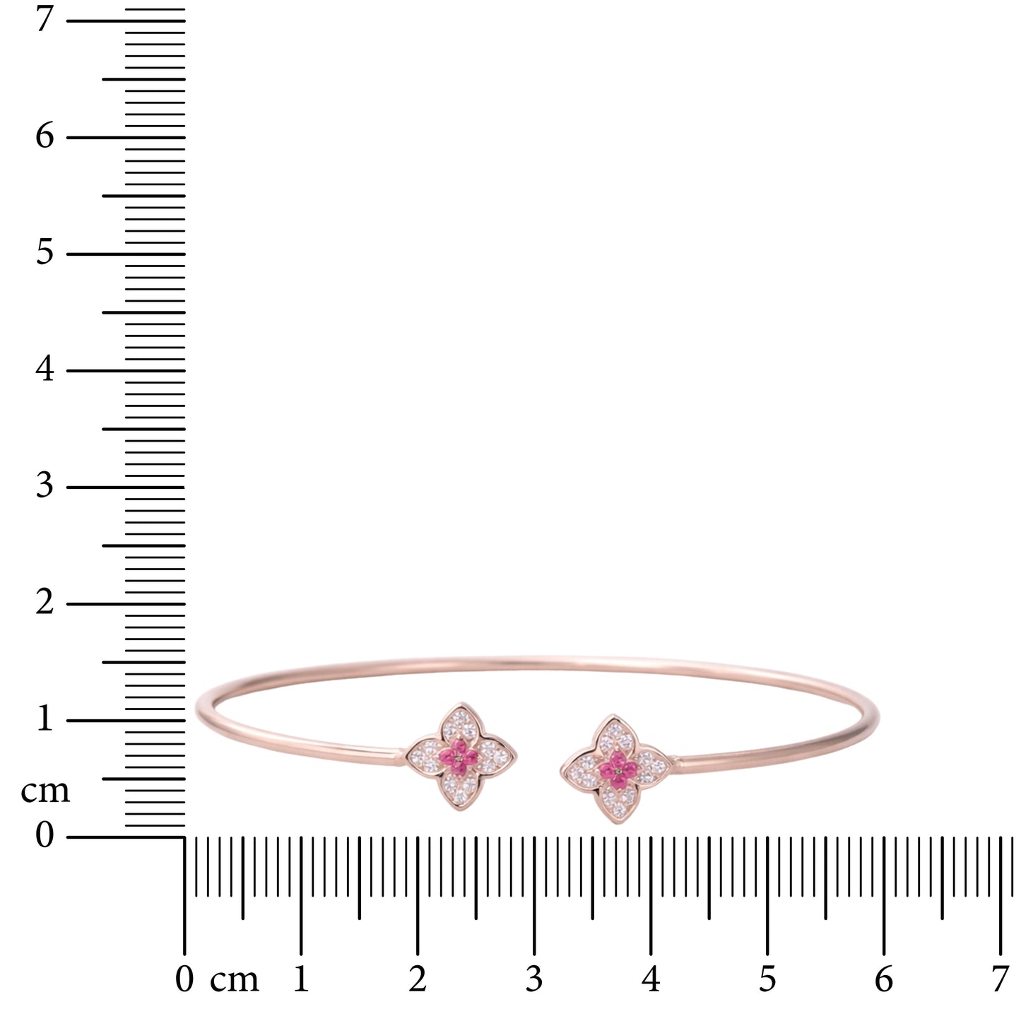 Pink Glint 925 Sterling Silver Bracelet