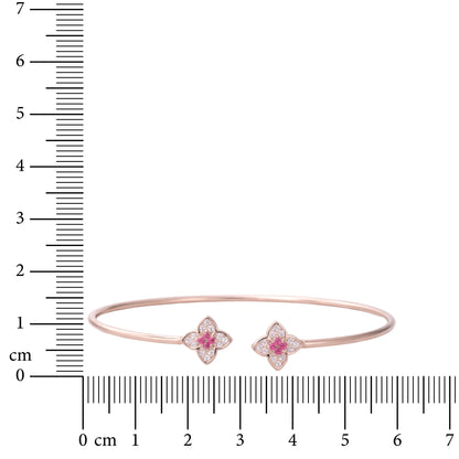 Pink Glint 925 Sterling Silver Bracelet