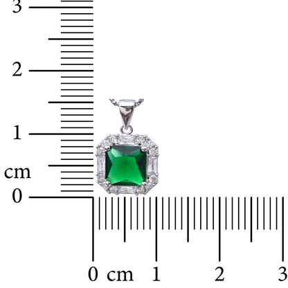 Scarlet Frame 925 Sterling Silver Necklace