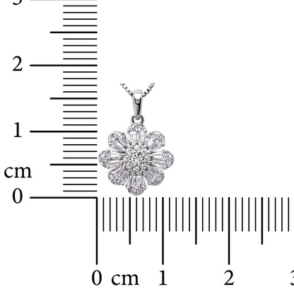 Starlit Daisy 925 Sterling Silver Necklace