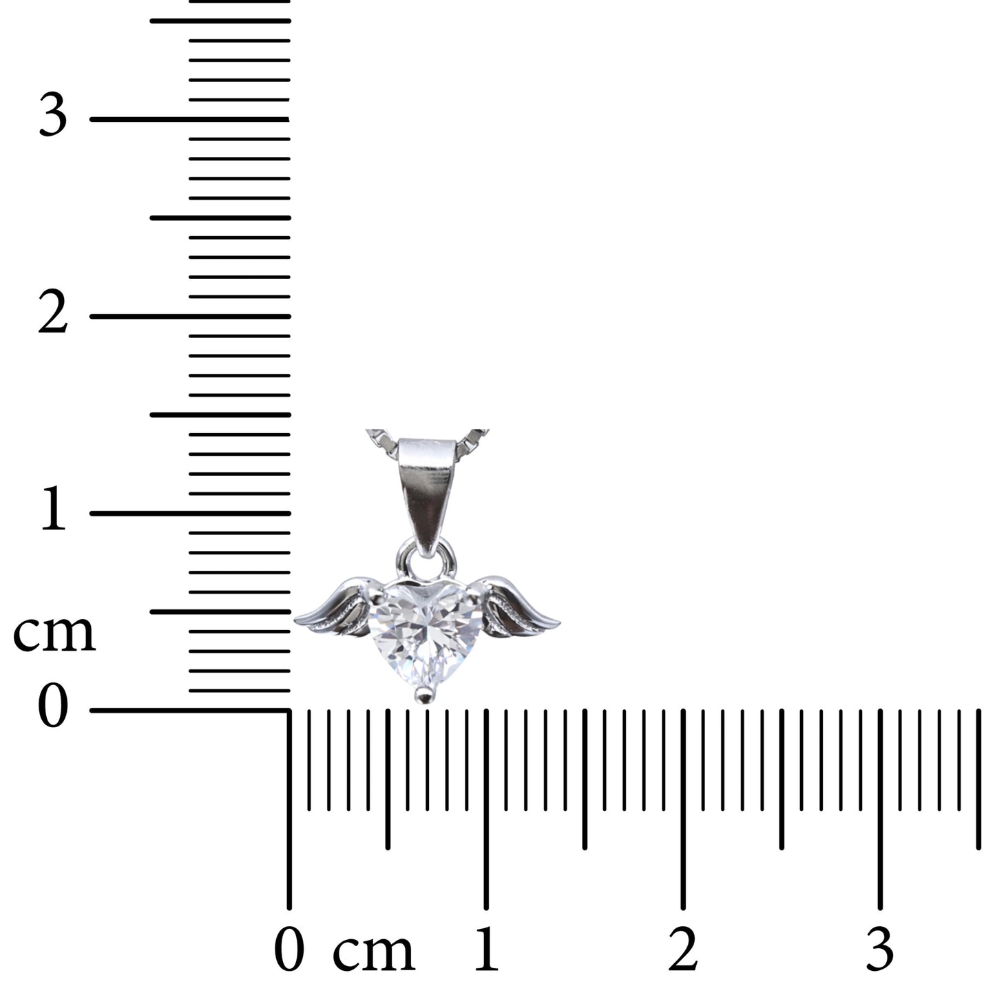 Winged Heart 925 Sterling Silver Necklace