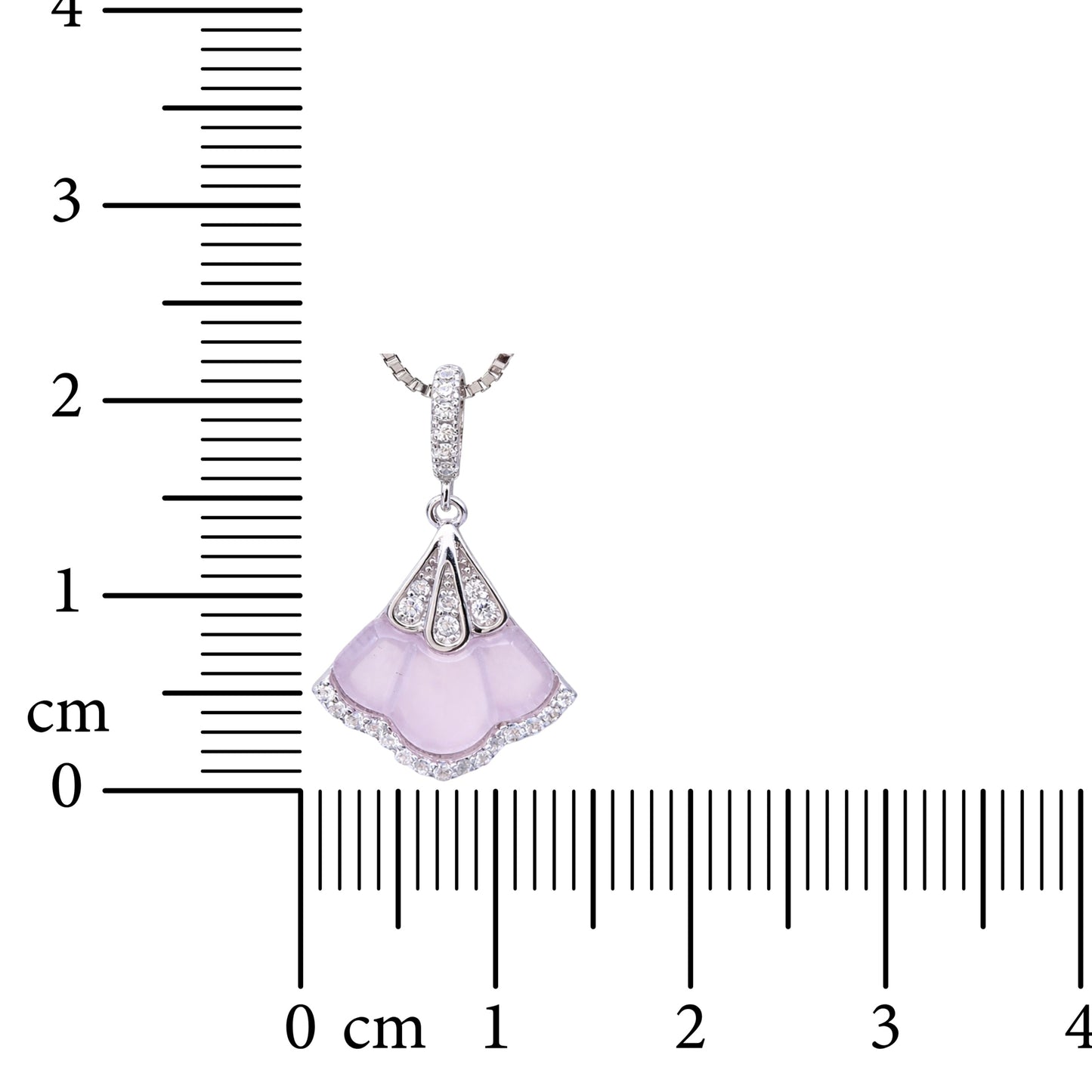 Blush Veil 925 Sterling Silver Necklace