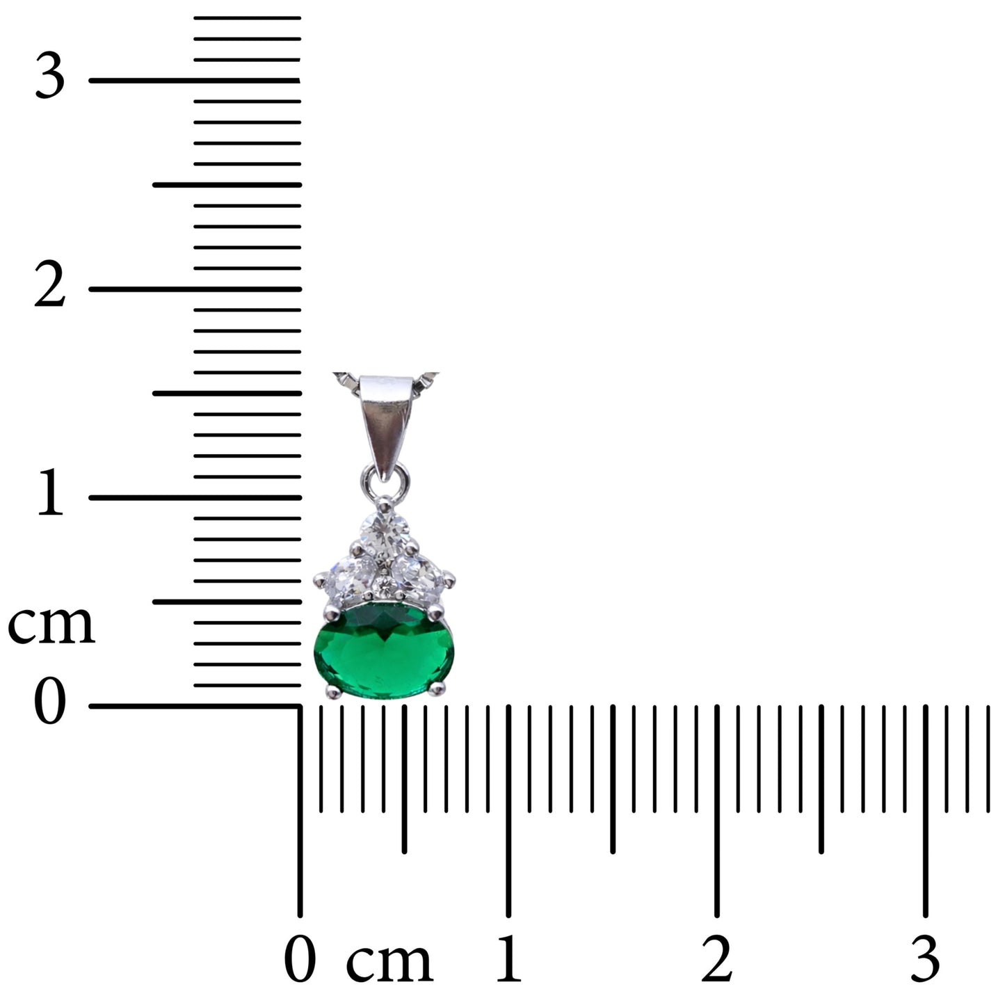 Verdant Spark Drop 925 Sterling Silver Necklace