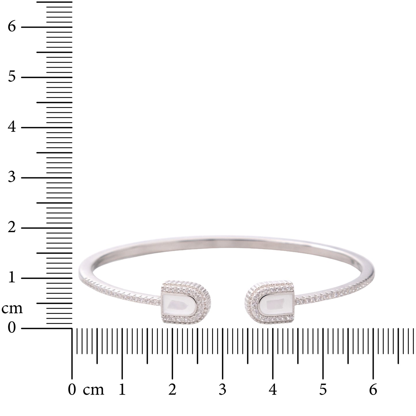 Ivory Frame 925 Sterling Silver Bracelet