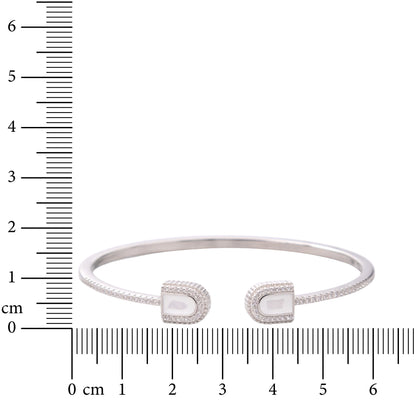 Ivory Frame 925 Sterling Silver Bracelet