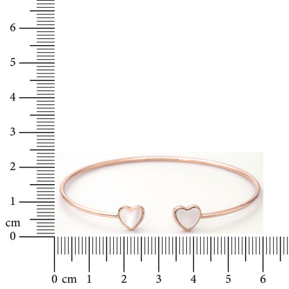 Pearl Hearts 925 Sterling Silver Bracelet