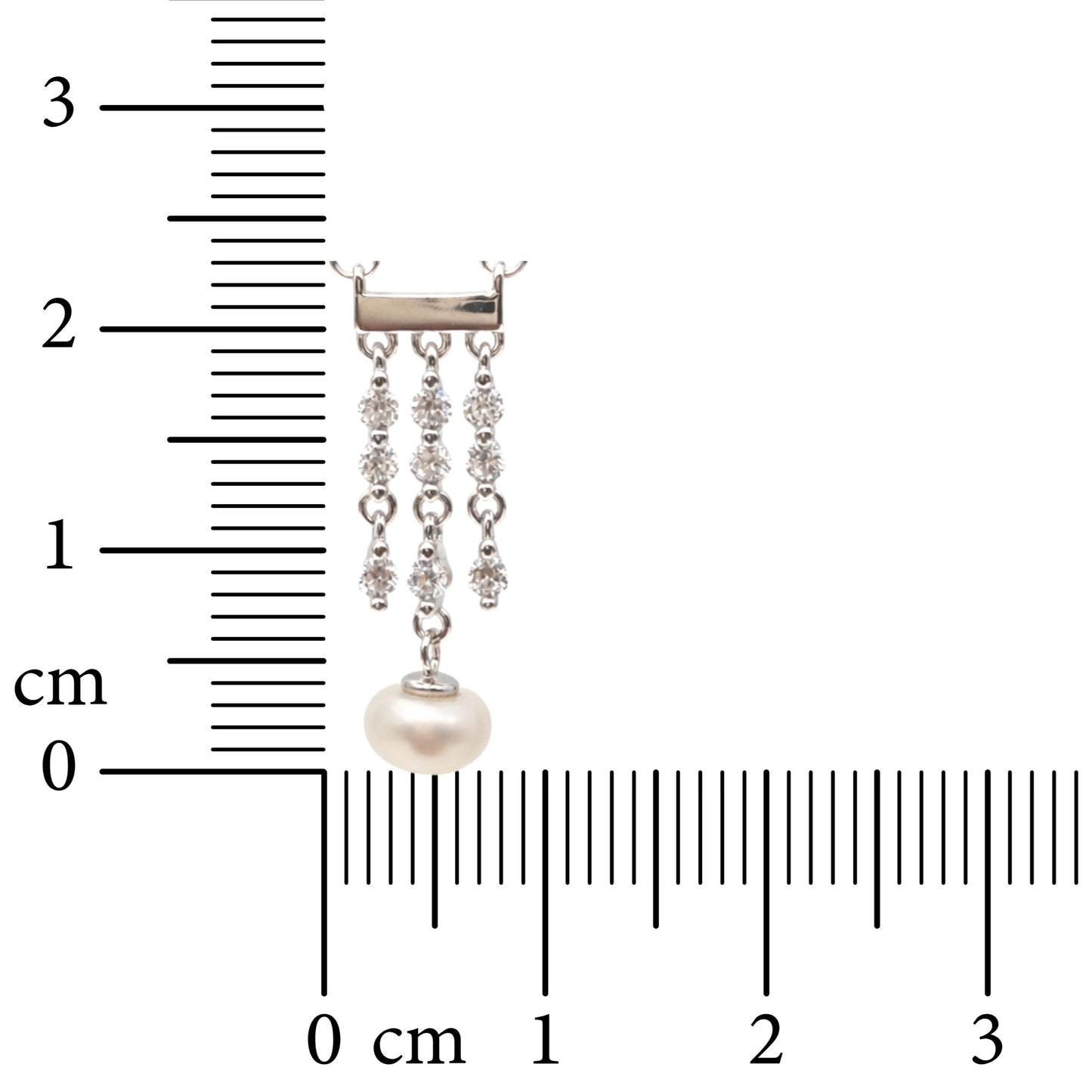 Pearl Cascade 925 Sterling Silver Necklace