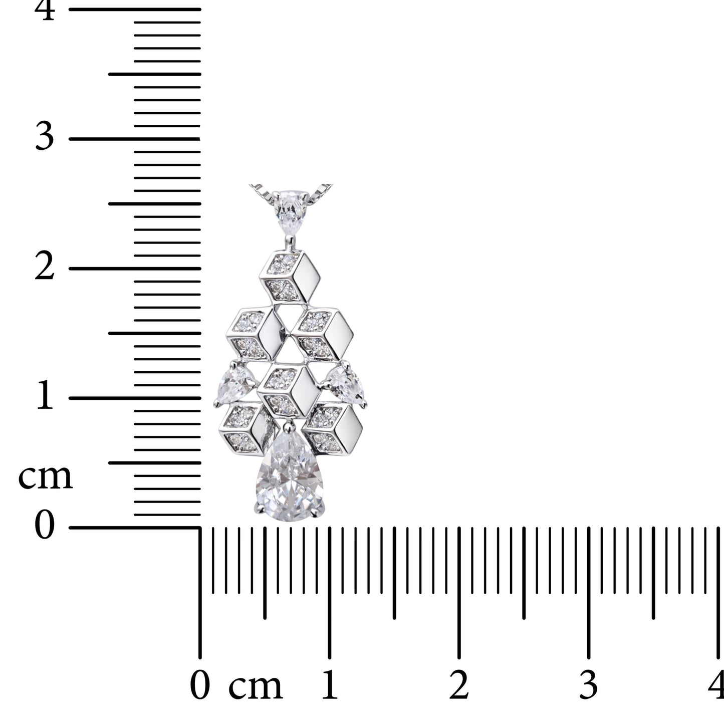 Prism Drop 925 Sterling Silver Necklace