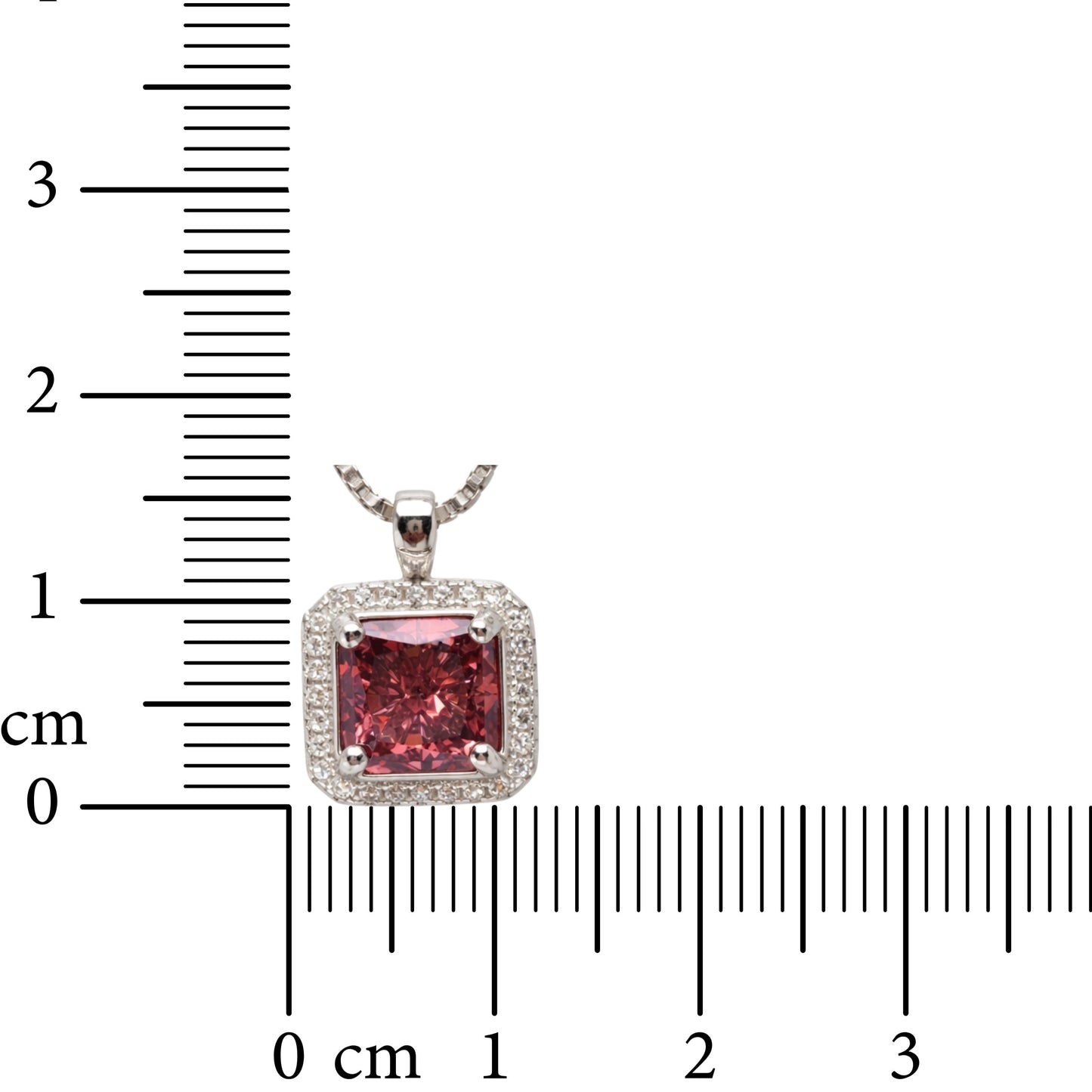 Rosé Halo 925 Sterling Silver Necklace