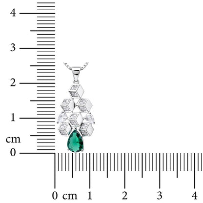 Prism Drop 925 Sterling Silver Necklace