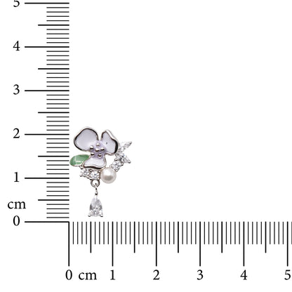 Pastel Petal 925 Sterling Silver Earrings