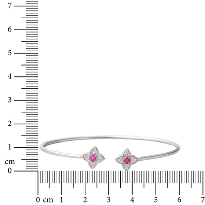 Pink Glint 925 Sterling Silver Bracelet