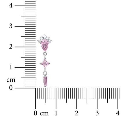 Rosé Cascade 925 Sterling Silver Earrings